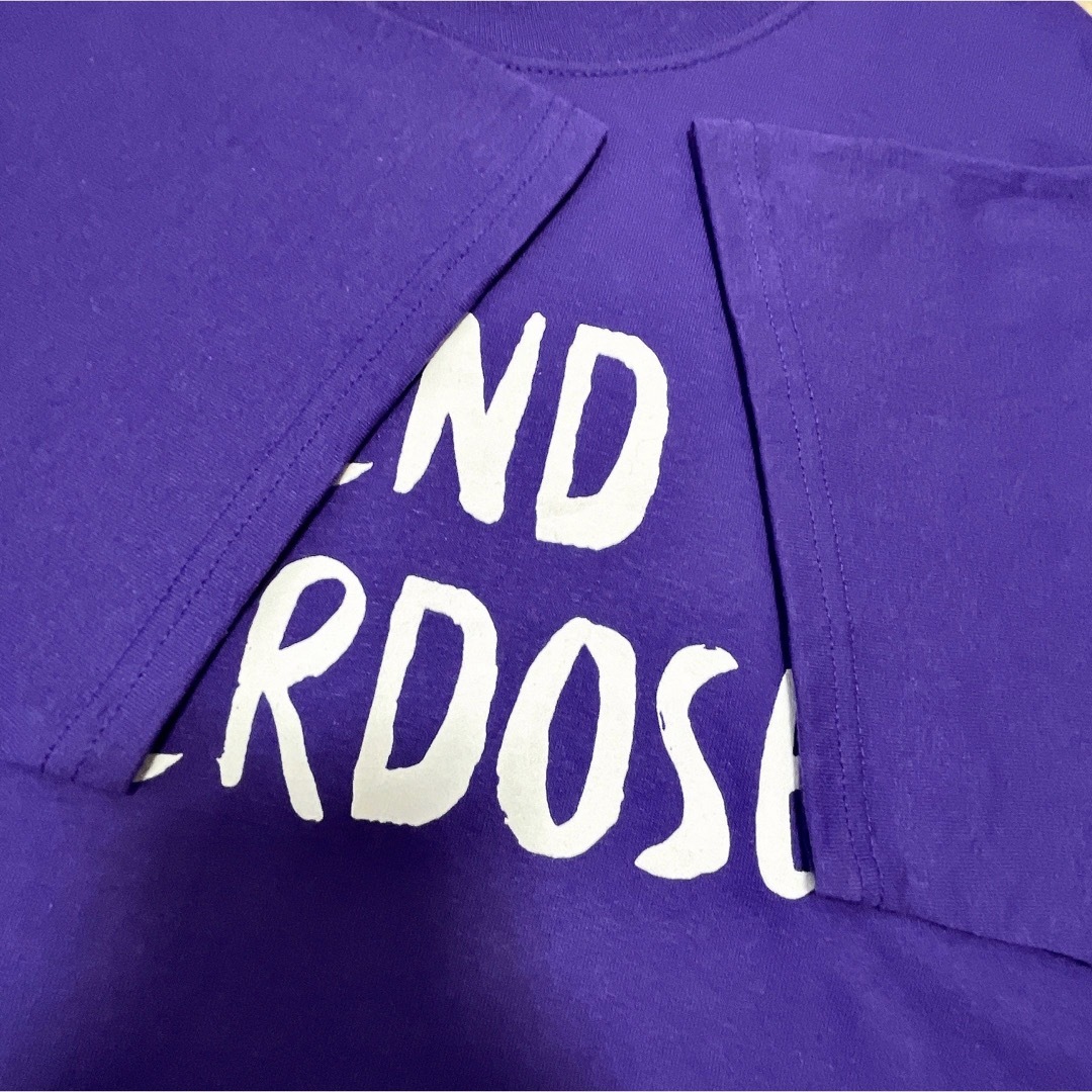 USA古着　Tシャツ　M　パープル　紫　プリント　ロゴ　END OVERDOSE メンズのトップス(Tシャツ/カットソー(半袖/袖なし))の商品写真