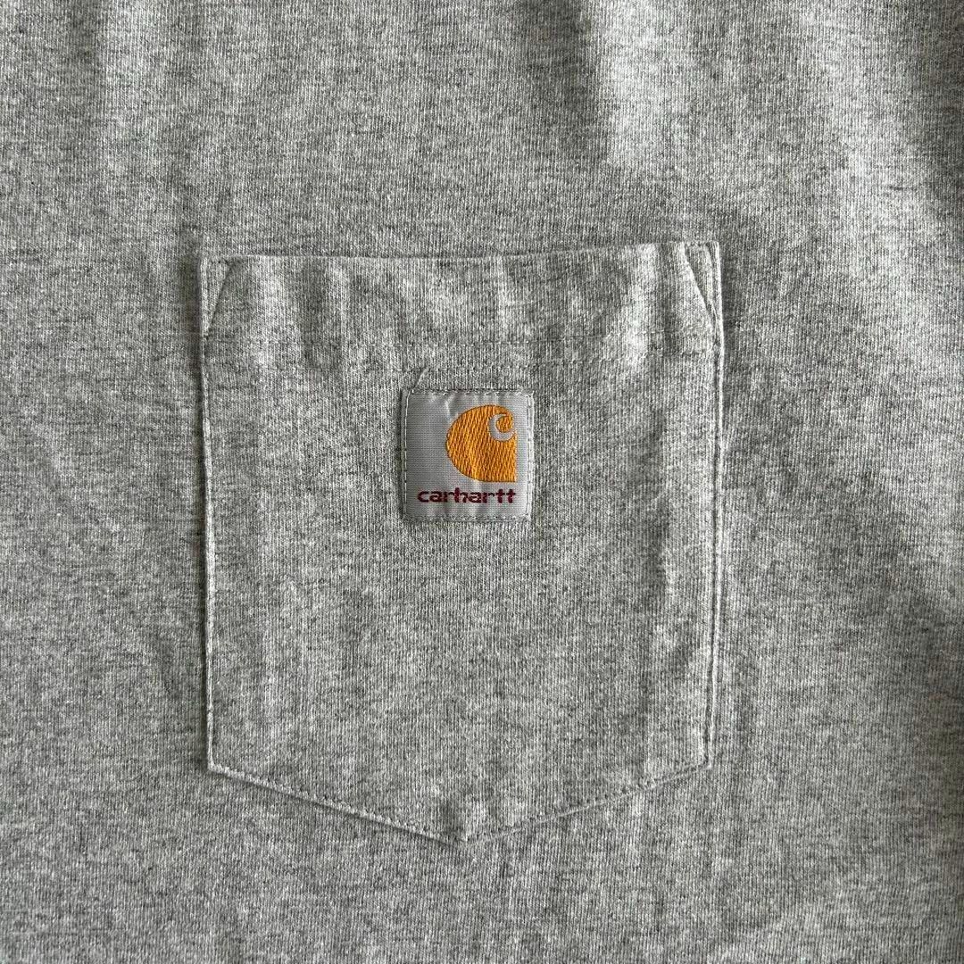 carhartt(カーハート)のCarhartt ロンT ロングTシャツ ポケットtシャツ グレー 3XL メンズのトップス(Tシャツ/カットソー(七分/長袖))の商品写真