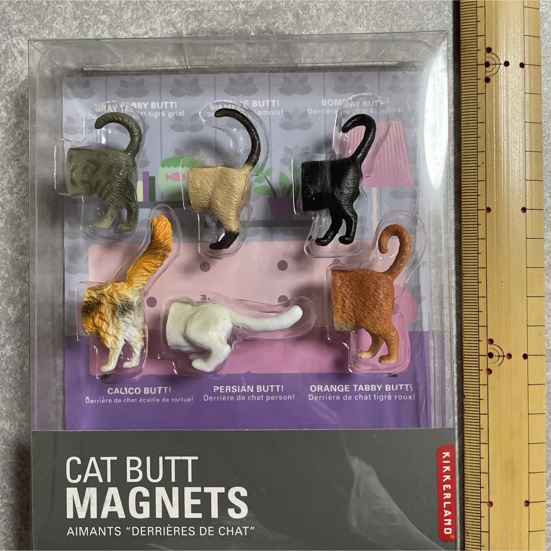 KIKKERLAND   CAT BUTT MAGNETS インテリア/住まい/日用品の日用品/生活雑貨/旅行(日用品/生活雑貨)の商品写真