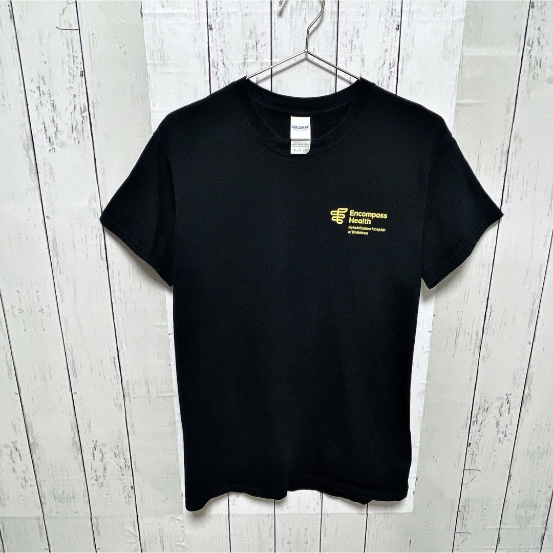 GILDAN(ギルタン)のUSA古着　GILDAN　Tシャツ　S　ブラック　ハチ　蜂　キャラクター　ロゴ メンズのトップス(Tシャツ/カットソー(半袖/袖なし))の商品写真