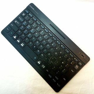 【ジャンク品】ウルトラスリムキーボード　ELECOM TK-SLP01BK(PC周辺機器)