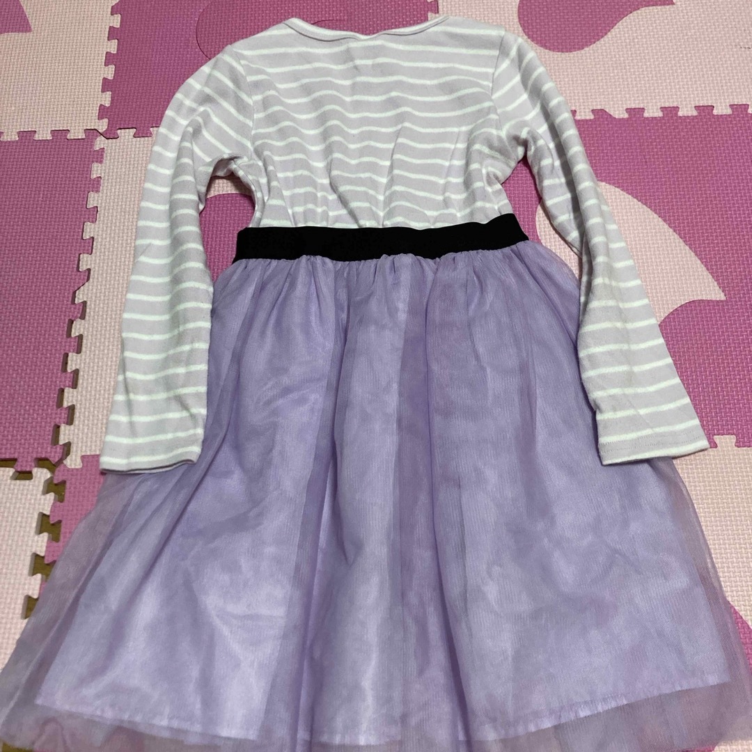 Bee(ビー)のサイズ120子供服のBeeチュールワンピース キッズ/ベビー/マタニティのキッズ服女の子用(90cm~)(ワンピース)の商品写真