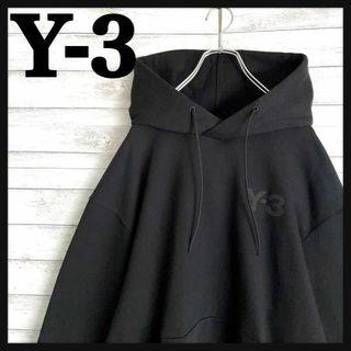 ワイスリー(Y-3)の9440【ビッグサイズ】Y-3☆ワンポイントロゴ定番カラーパーカー　美品(パーカー)