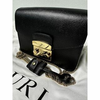 フルラ(Furla)の【極美品】フルラ メトロポリス ミニ  チェーンショルダーバッグ レザー 鍵付き(ショルダーバッグ)