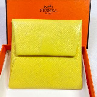 エルメス(Hermes)の正規品☆エルメス コインケース バスティア 小銭入れ イエロー系 男女兼用(コインケース)