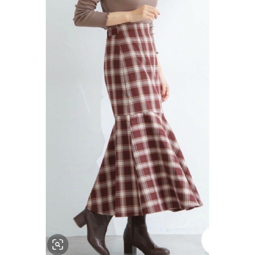 HONEYS(ハニーズ)のHoneys　チェック　マーメイドスカート レディースのスカート(ロングスカート)の商品写真