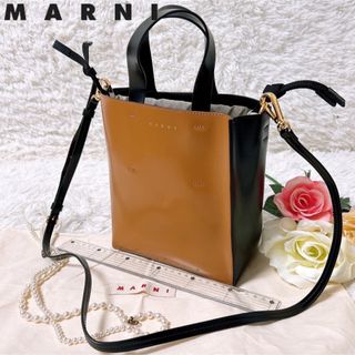 マルニ(Marni)の即日発送 極美品 MARNI MUSEO ミュゼオ ミニ ショルダー 2WAY(ショルダーバッグ)