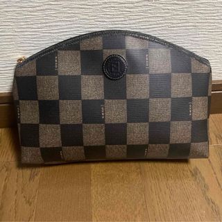 フェンディ(FENDI)のFENDI フェンディ ポーチ 小物入れ ペカン ロゴ金具 大容量 PVC(ポーチ)