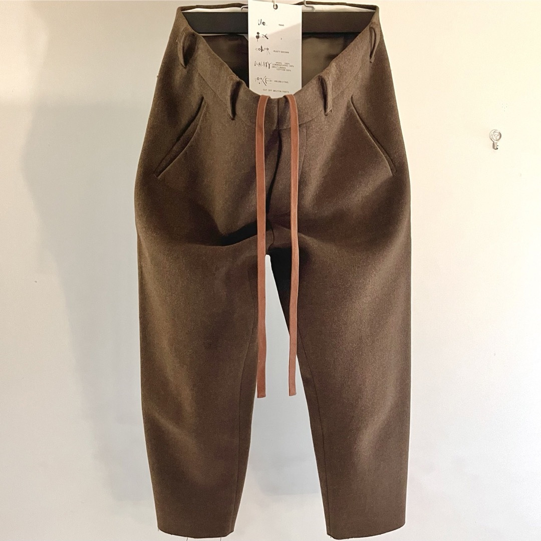 SUNSEA(サンシー)のSUNSEA CUT OFF MELTON PANTS 16aw メルトンパンツ メンズのパンツ(その他)の商品写真