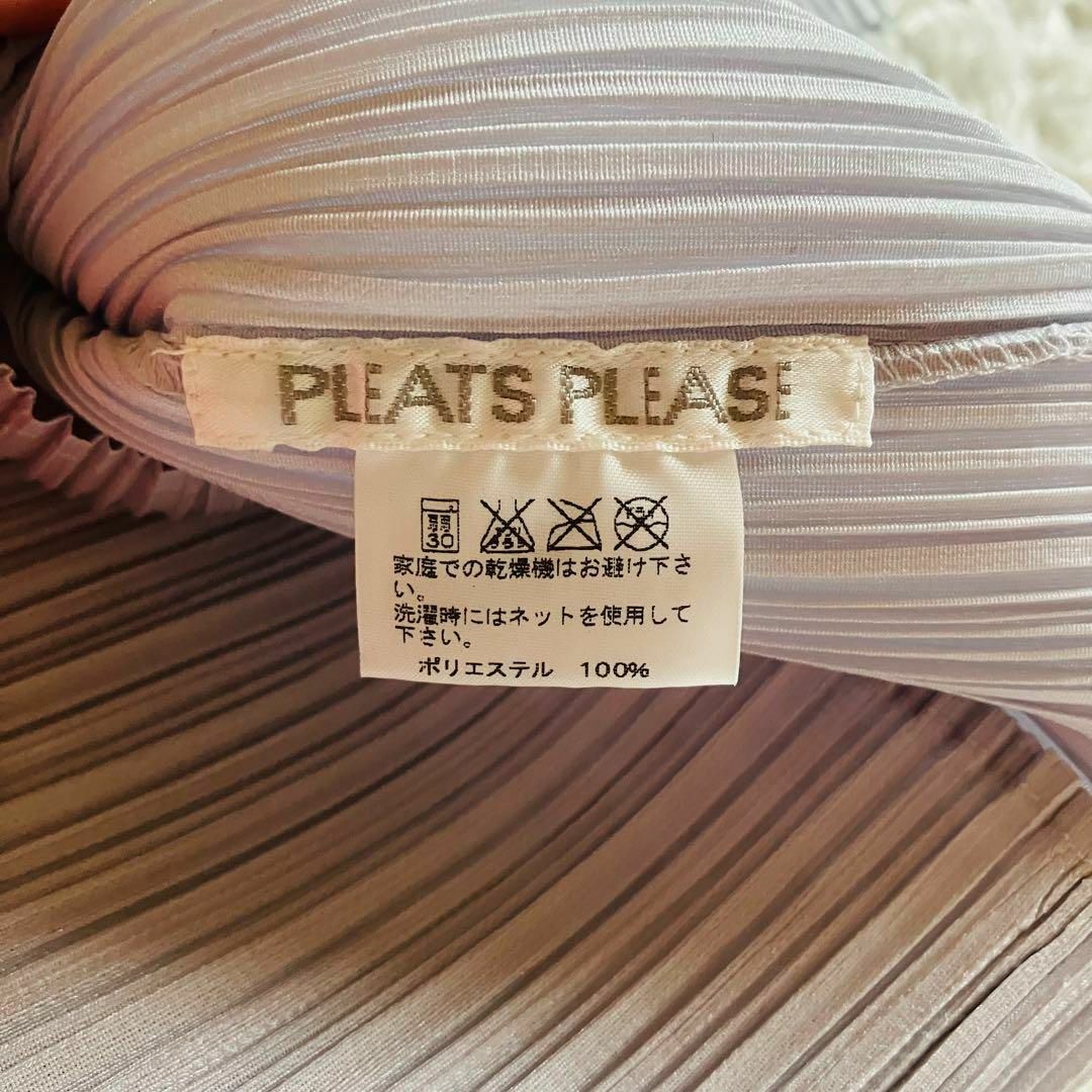 PLEATS PLEASE ISSEY MIYAKE(プリーツプリーズイッセイミヤケ)の【希少サイズ】PLEATS PLEASE 半袖　カットソー　ボタン　シャツ　xl レディースのトップス(シャツ/ブラウス(半袖/袖なし))の商品写真