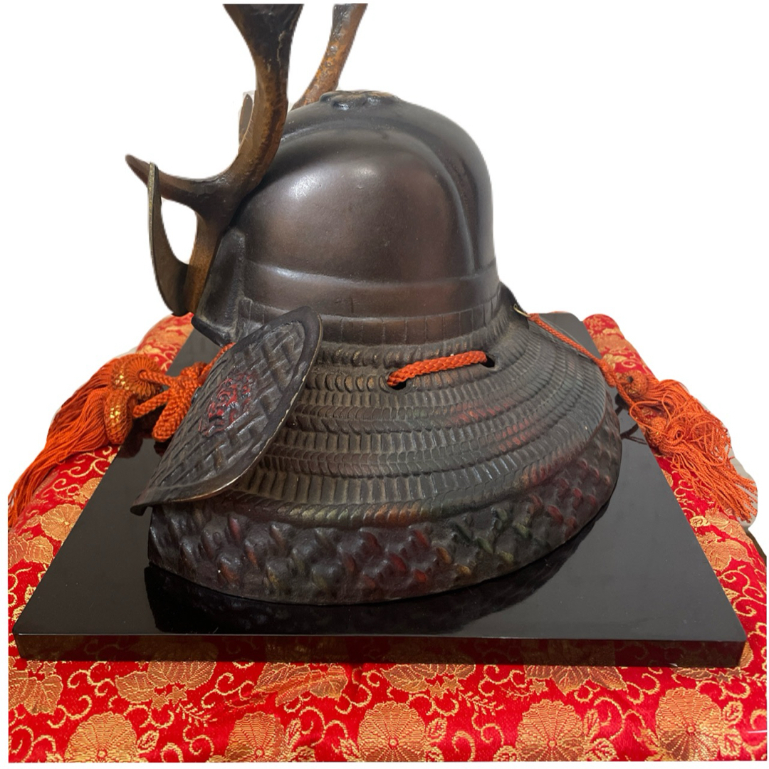 山中鹿之助幸盛 所用❤模鹿角半月の兜 かぶと 武将 戦国時代