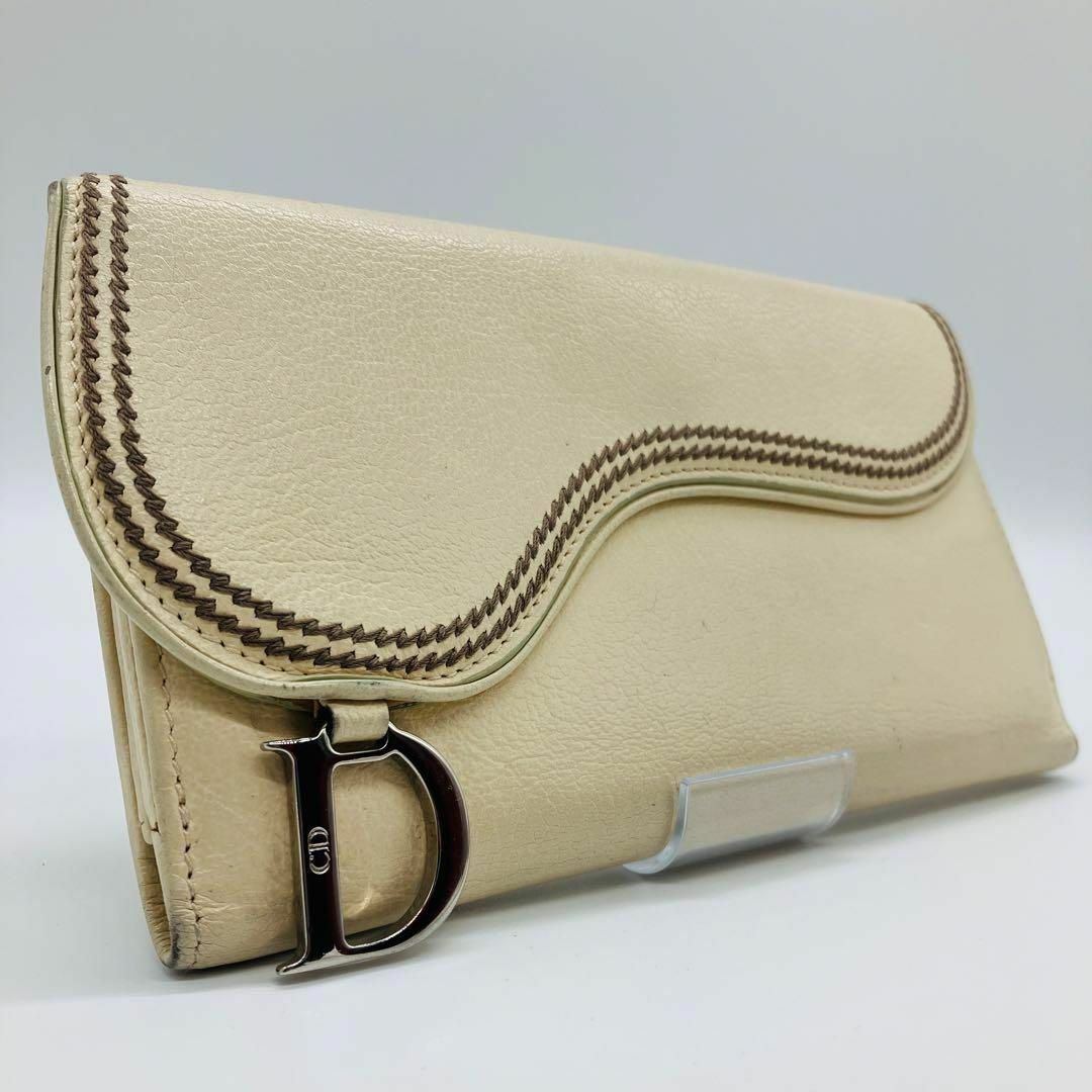 Christian Dior - Christian Dior ディオール サドル 長財布 Christian Dior - Christian Dior ディオール サドル 長財布