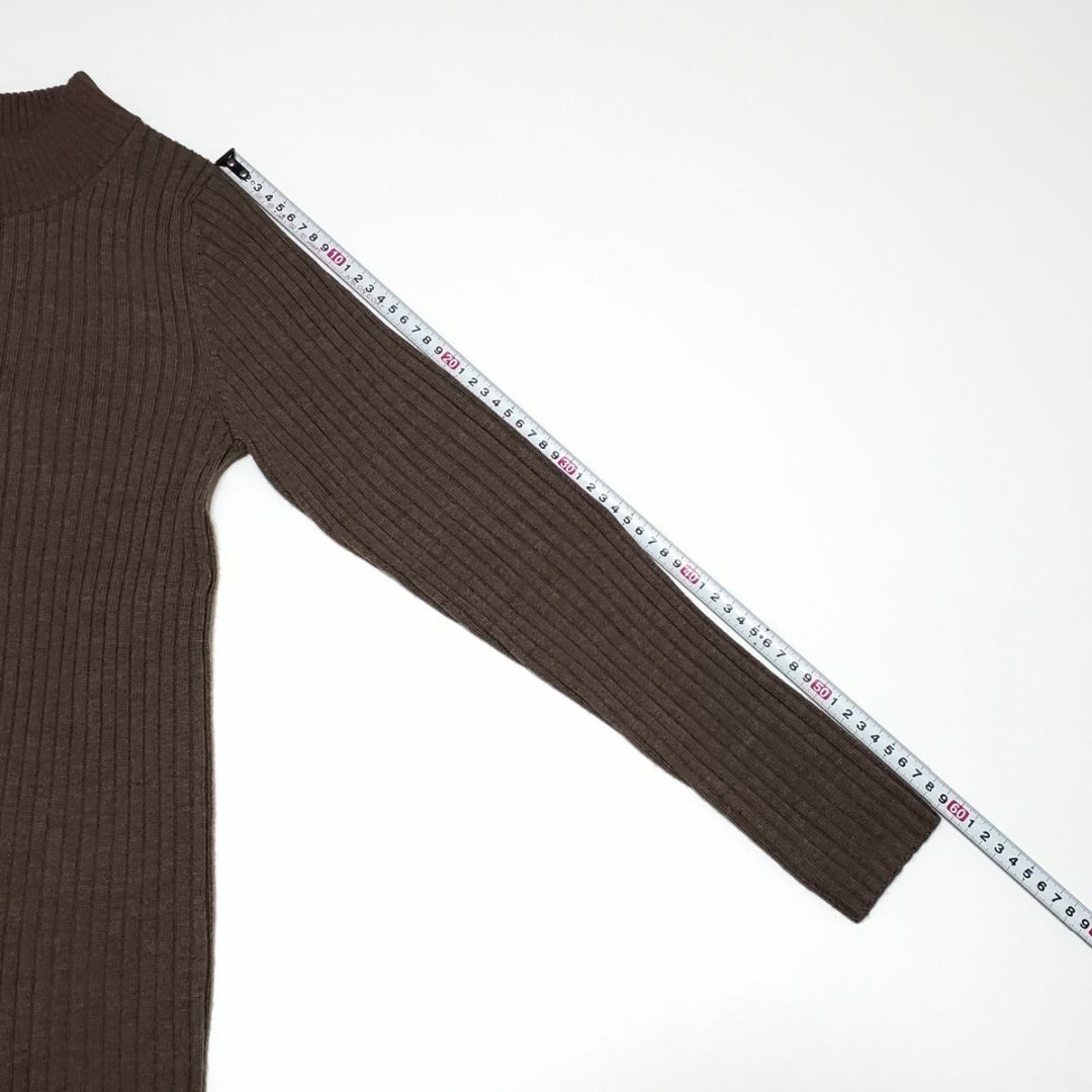 MUJI (無印良品)(ムジルシリョウヒン)の無印良品 レディース 首のチクチクを抑えたリブ ハイネック 洗えるセーター モカ レディースのトップス(ニット/セーター)の商品写真