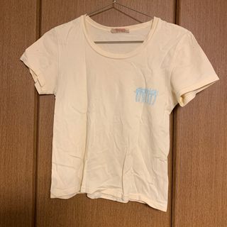 ティアラ(tiara)のtiara ティアラ　半袖Tシャツ　フリーサイズ　黄色　レモン色　イエロー(Tシャツ(半袖/袖なし))