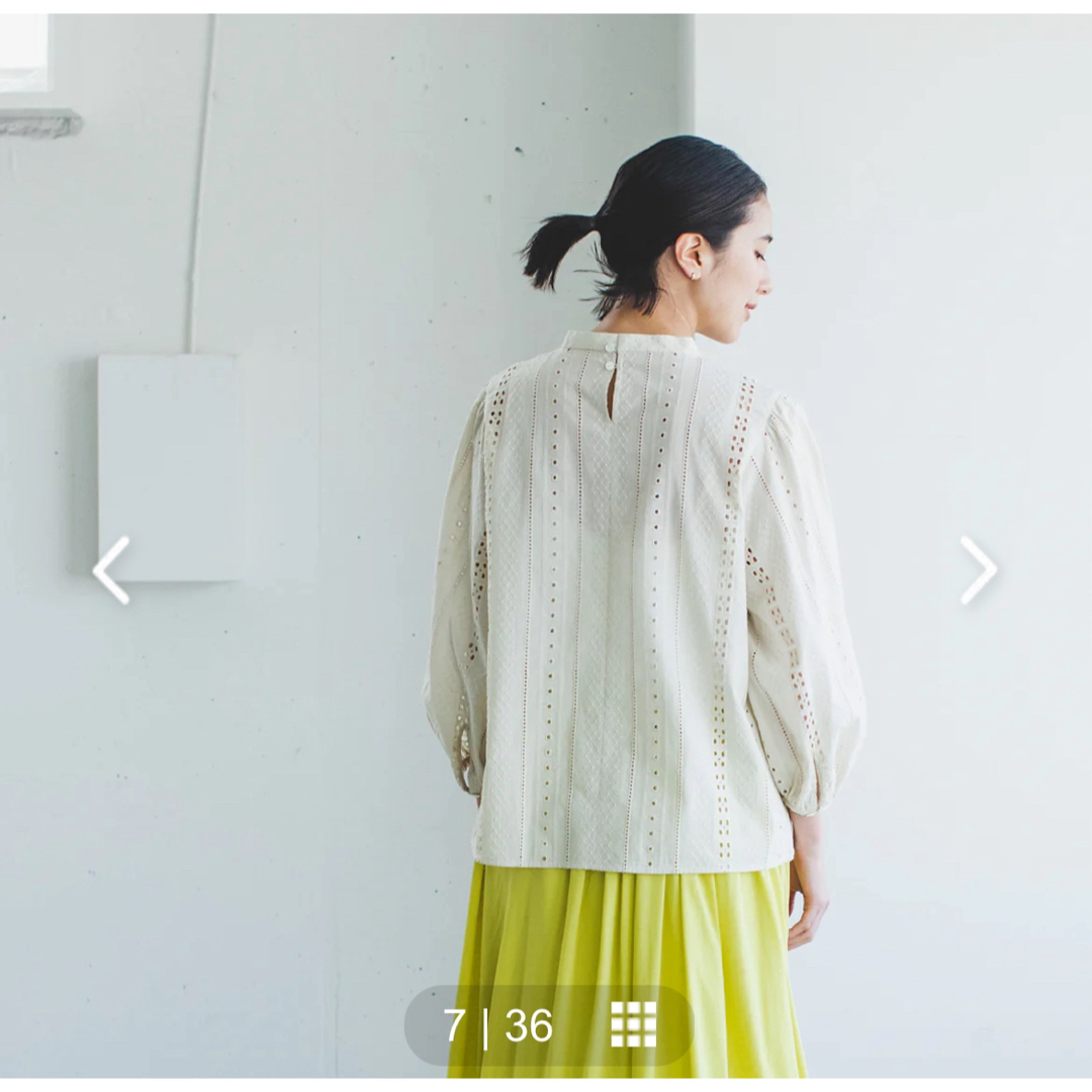 某メーカー fog linen 甘すぎない大人のレース 北欧暮らしの道具店 - work シャツ/ブラウス(長袖/七分)