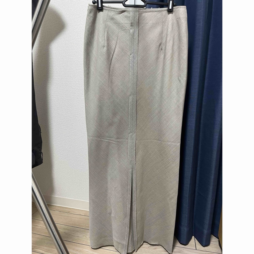 little $uzie(リトルスージー)のWool Twill Unhemmed Long Skirt レディースのスカート(ロングスカート)の商品写真