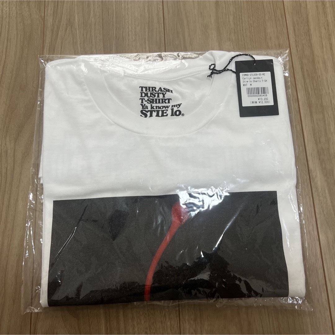 MINEDENIM - Mサイズ minedenim cherry チェリー Tシャツ 白 MINEDENIM - Mサイズ minedenim cherry チェリー Tシャツ 白