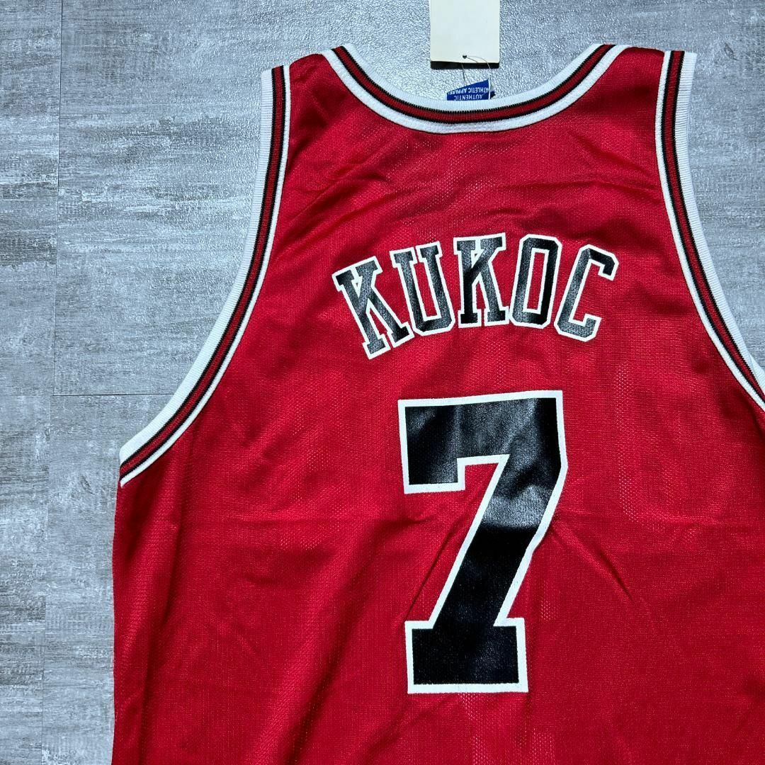 Champion(チャンピオン)のBULLS KUKOC トニー クーコッチ シカゴブルズ 7 ユニフォーム スポーツ/アウトドアのスポーツ/アウトドア その他(バスケットボール)の商品写真