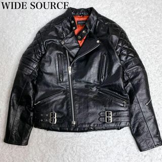 WIDE SOURCE ワイドソース　レザージャケット　牛革　キルティング(レザージャケット)