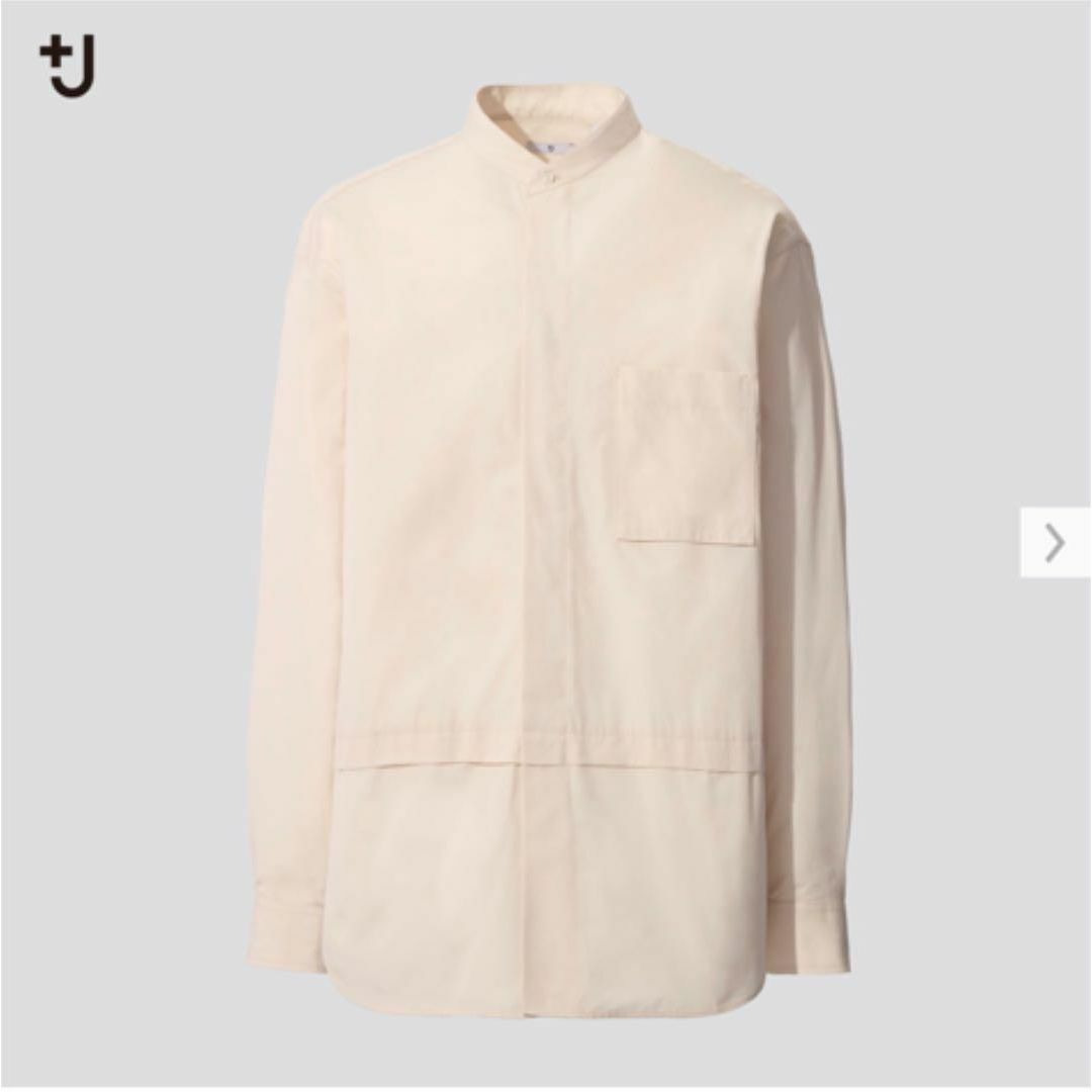 UNIQLO(ユニクロ)の+J スーピマコットンオーバーサイズスタンドカラーシャツ ジルサンダー メンズのトップス(シャツ)の商品写真