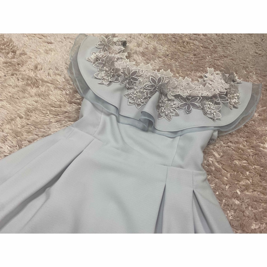 マーキュリーデュオ フラワードレス 結婚式 フォーマル 新品未使用タグ付き レディースのフォーマル/ドレス(ミディアムドレス)の商品写真
