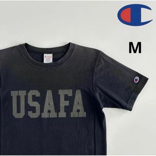 チャンピオン(Champion)のchampion リバースウィーブ 半袖Tシャツ USAFA ブラック M(Tシャツ/カットソー(半袖/袖なし))