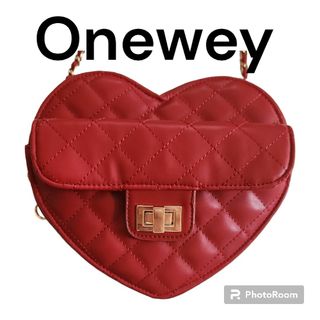 美品・未使用onewayのハート型バッグ