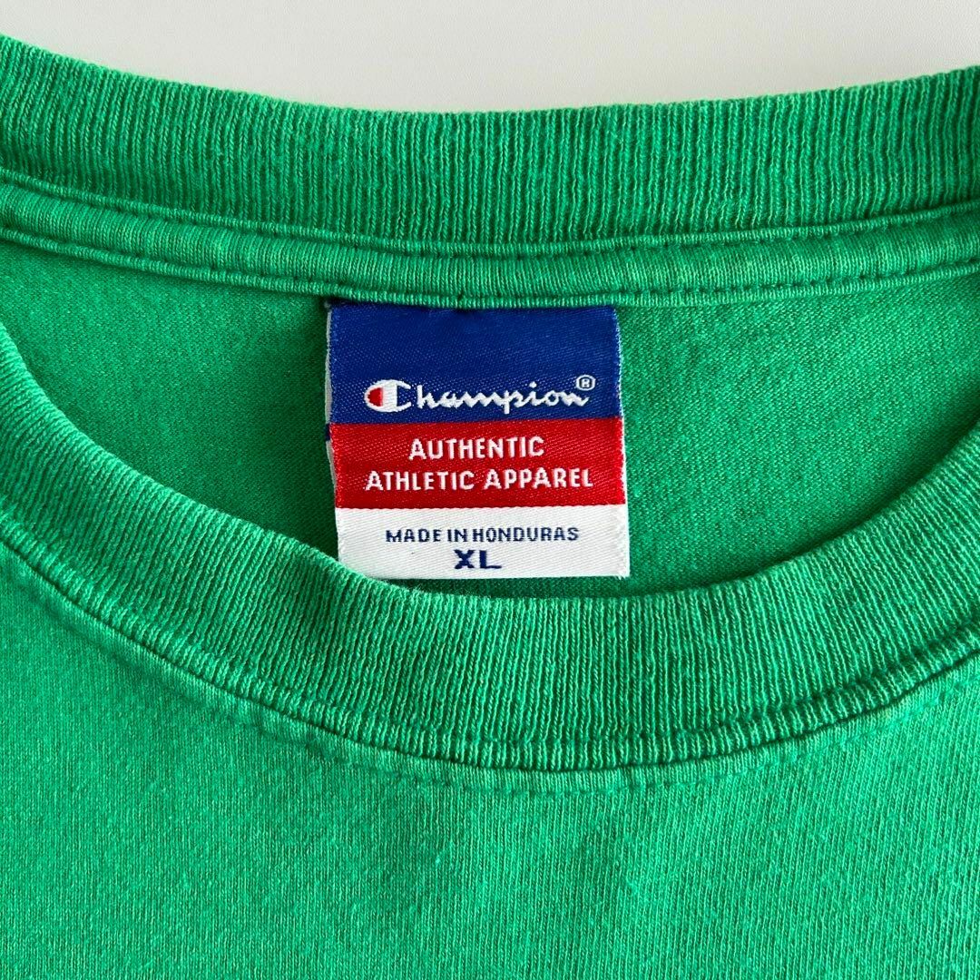 Champion(チャンピオン)のchampion チャンピオン カレッジロゴ 二段 グリーン XL Tシャツ メンズのトップス(Tシャツ/カットソー(半袖/袖なし))の商品写真