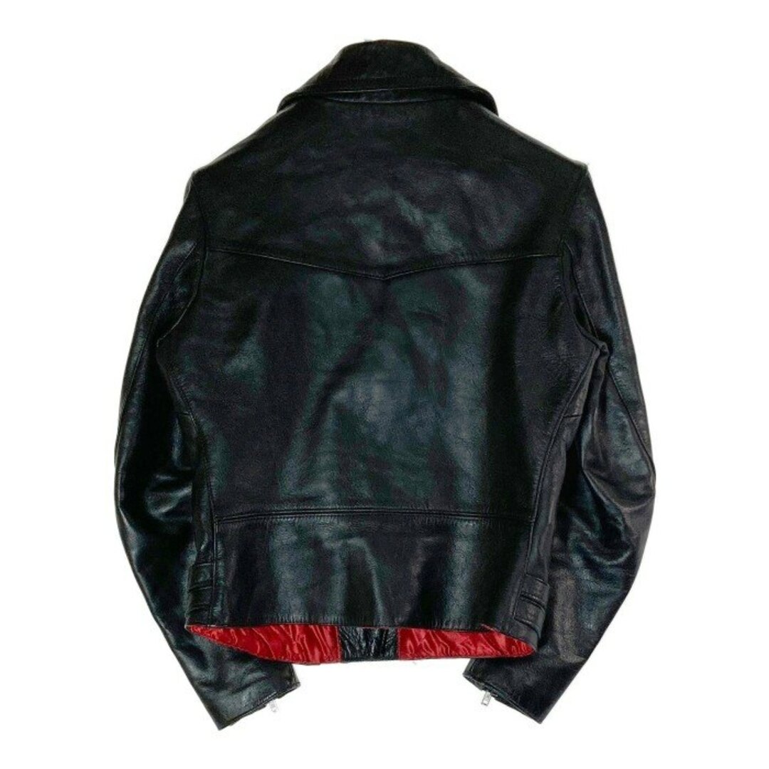 ★TRIPLE SIX 666 トリプルシックス レザー ダブルライダースジャケット ブラック レディース size34 ★TRIPLE SIX 666 トリプルシックス レザー ダブルライダースジャケット ブラック レディース size34