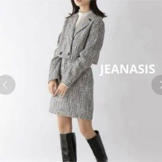 JEANASIS ツイードセットアップ テーラーショートジャケット スカート