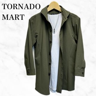 トルネードマート(TORNADO MART)のTORNADO MART 七分袖シャツ　カーキ系　トップス　日本製(シャツ)