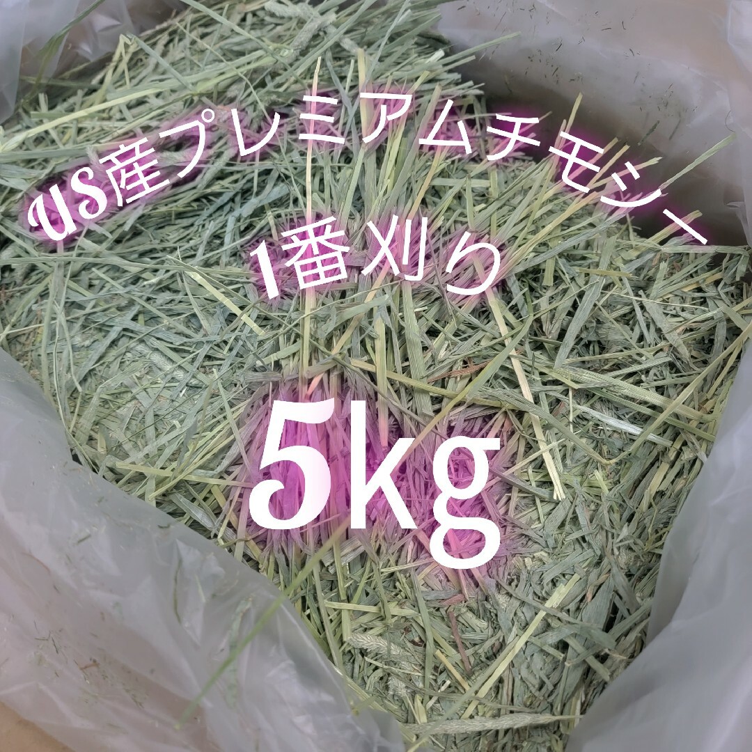 チモシー 5kg ウサギ モルモット うさぎ デグー チンチラ １番刈り 餌 その他のペット用品(ペットフード)の商品写真