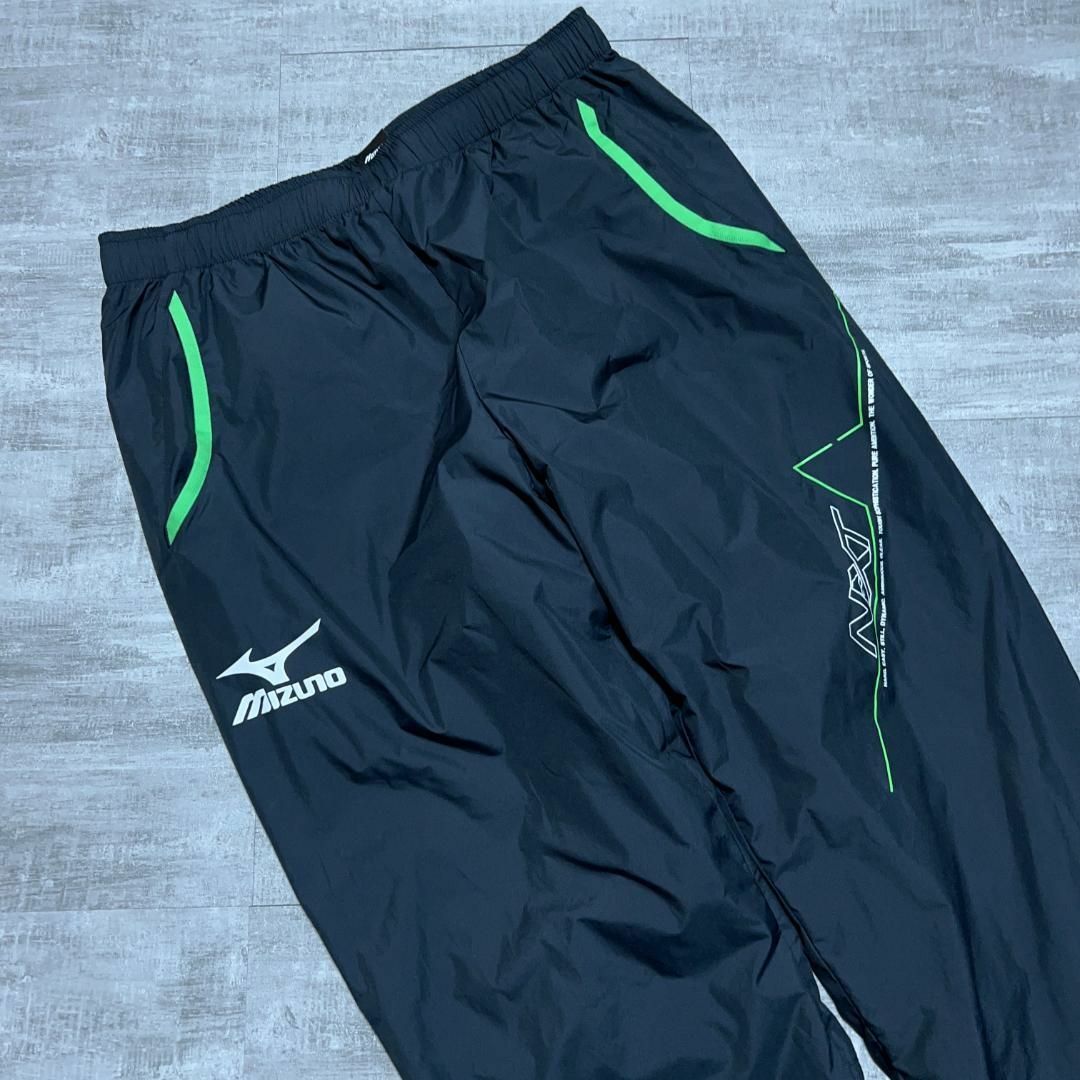 MIZUNO(ミズノ)の美品 MIZUNO ミズノ N-XT ナイロンパンツ 大きいサイズ 黒 2XL メンズのパンツ(その他)の商品写真