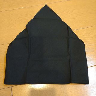 ハンドメイド　子供用三角巾　黒　無地(キッチン小物)