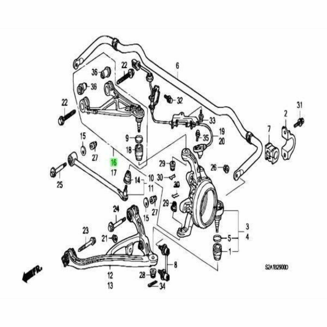 ホンダ(ホンダ)のホンダ S2000 リアアッパーアーム 右 自動車/バイクの自動車(車種別パーツ)の商品写真