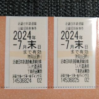 近鉄 株主優待乗車券 2枚 セット(鉄道乗車券)