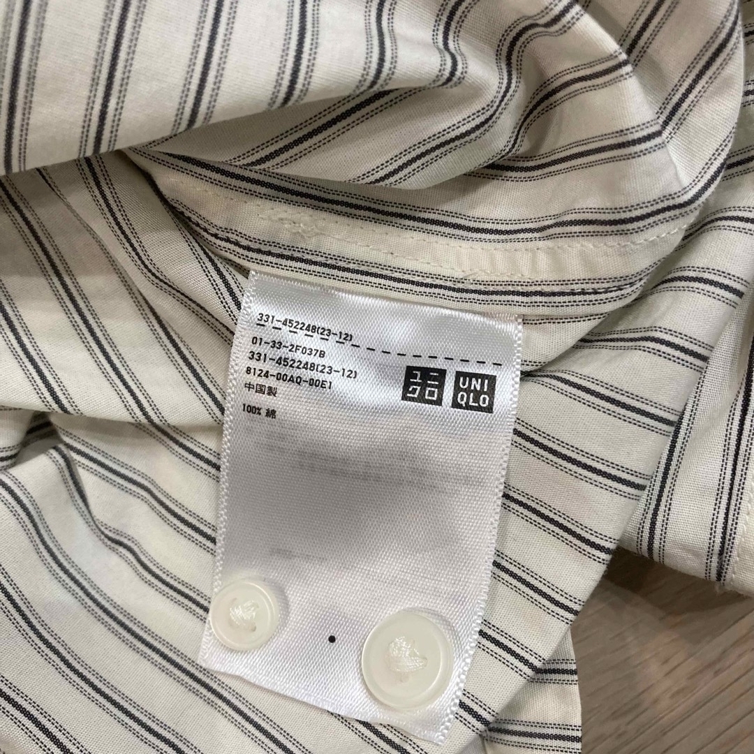 UNIQLO(ユニクロ)のオーバーサイズストライプシャツ（長袖） メンズのトップス(シャツ)の商品写真