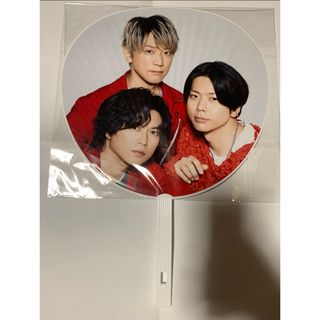 ニュース(NEWS)のNEWS うちわ　集合　EXPO 増田貴久、加藤シゲアキ、小山慶一郎(アイドルグッズ)