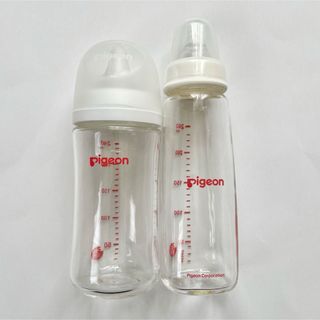 ピジョン(Pigeon)の【Pigeon】ピジョン哺乳瓶2本 母乳実感 スリムタイプ ガラス240ml(哺乳ビン)