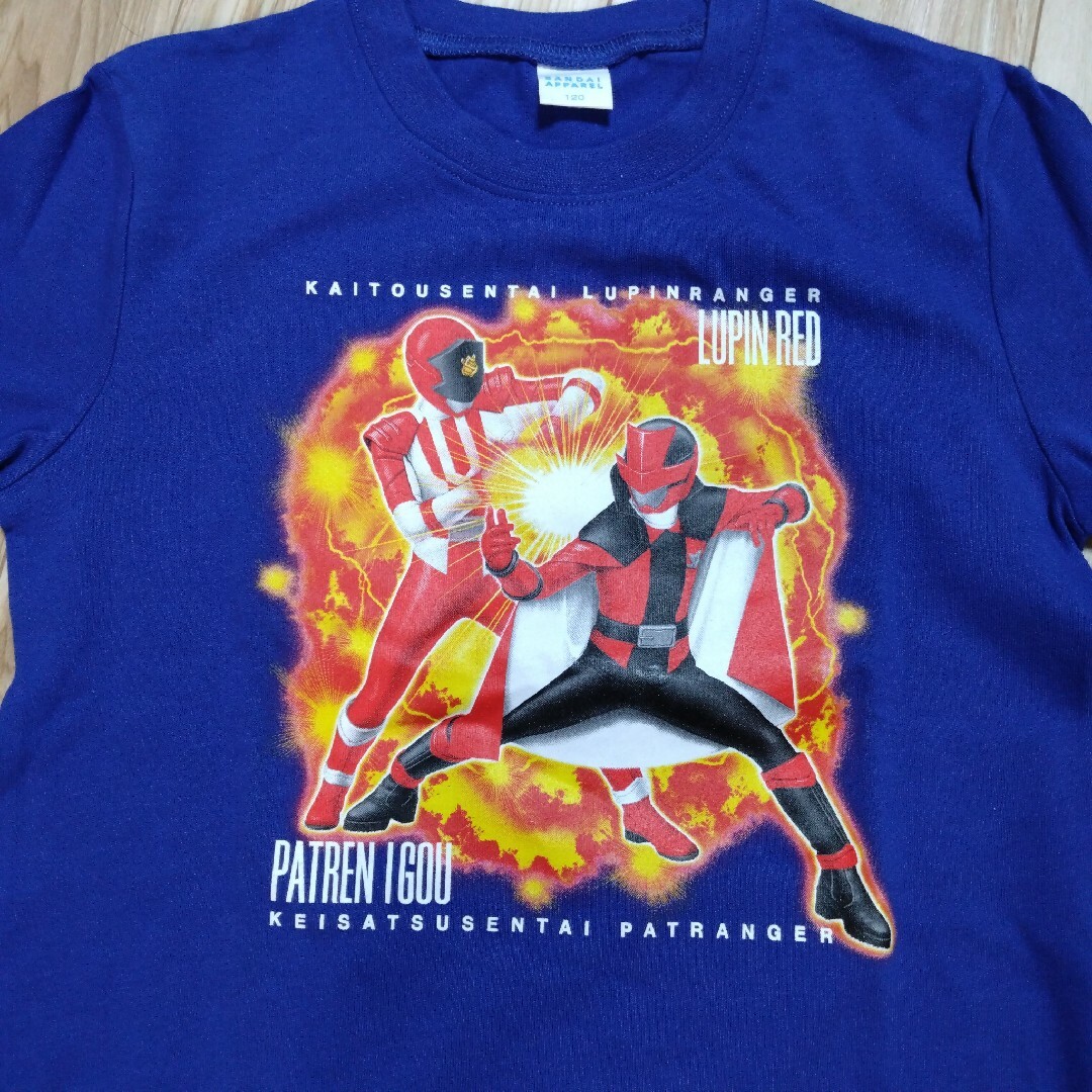 BANDAI(バンダイ)のルパンレンジャーVSパトレンジャー　長袖Tシャツ　120cm キッズ/ベビー/マタニティのキッズ服男の子用(90cm~)(Tシャツ/カットソー)の商品写真