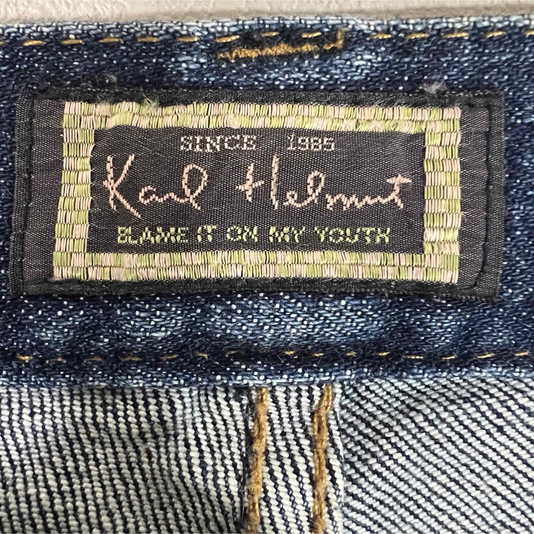Karl Helmut(カールヘルム)の美品✨ カールヘルム メンズ ストレート ジーンズ デニムパンツ ワッペン M メンズのパンツ(デニム/ジーンズ)の商品写真