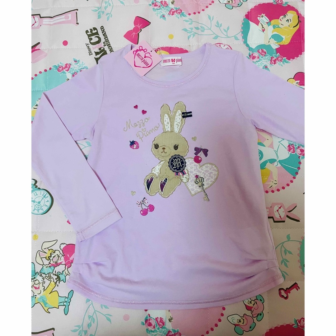 mezzo piano(メゾピアノ)のメゾピアノ　トップス　美品 キッズ/ベビー/マタニティのキッズ服女の子用(90cm~)(Tシャツ/カットソー)の商品写真