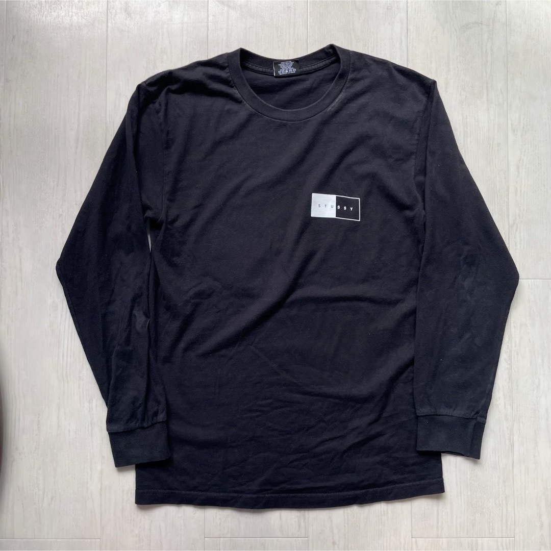 STUSSY(ステューシー)のstussy ステューシー ロンt ブラック S tシャツ ストリート ロゴ メンズのトップス(Tシャツ/カットソー(七分/長袖))の商品写真