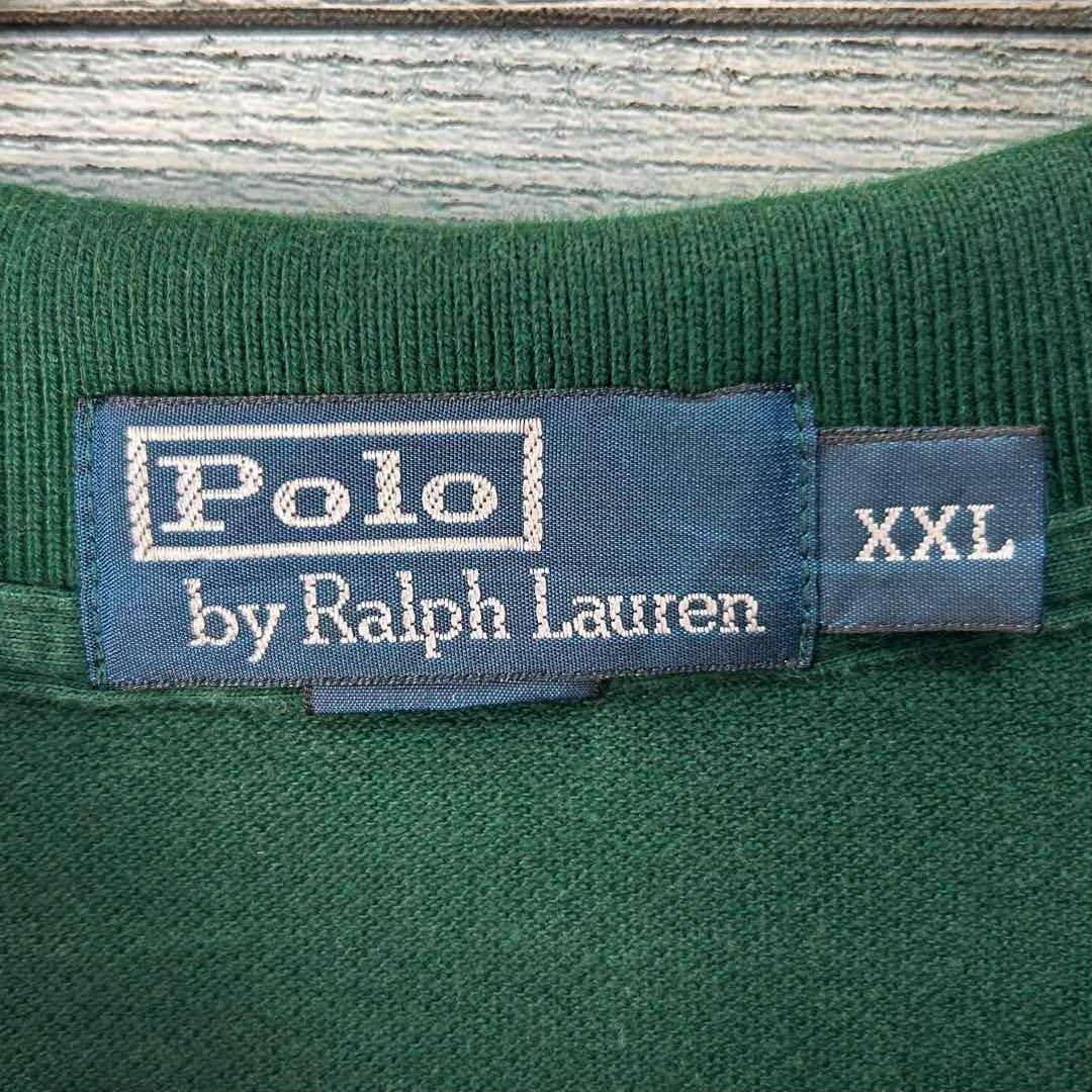 Ralph Lauren(ラルフローレン)のラルフローレン 刺繍ロゴ 半袖 ポロシャツ グリーン XXL メンズのトップス(ポロシャツ)の商品写真