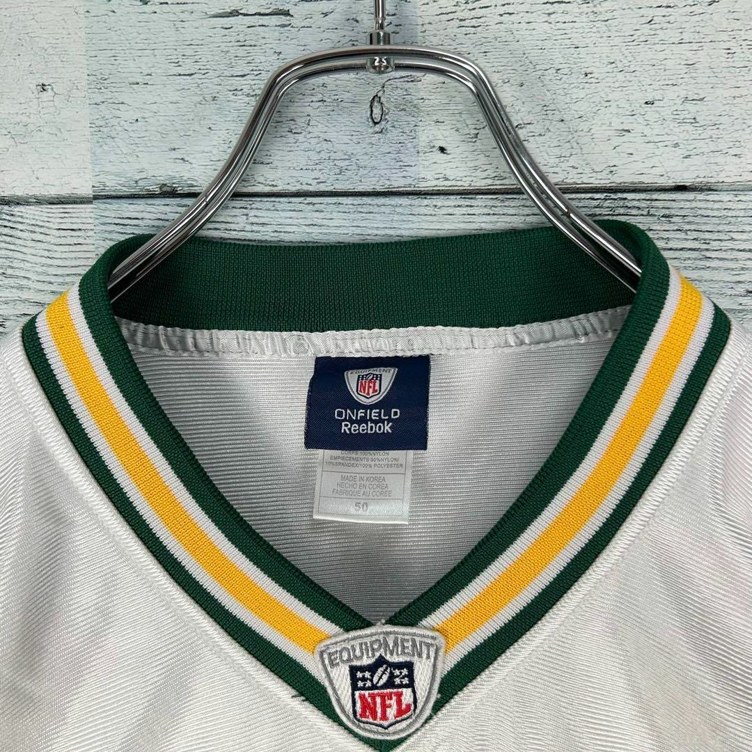 Reebok(リーボック)のリーボック NFL 全刺繍 パッカーズ 半袖ゲームシャツ L相当 メンズのトップス(Tシャツ/カットソー(半袖/袖なし))の商品写真