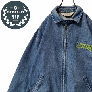 VINTAGE - 【CHALK LINE】90s USA製 デニム スイングトップ カレッジロゴ