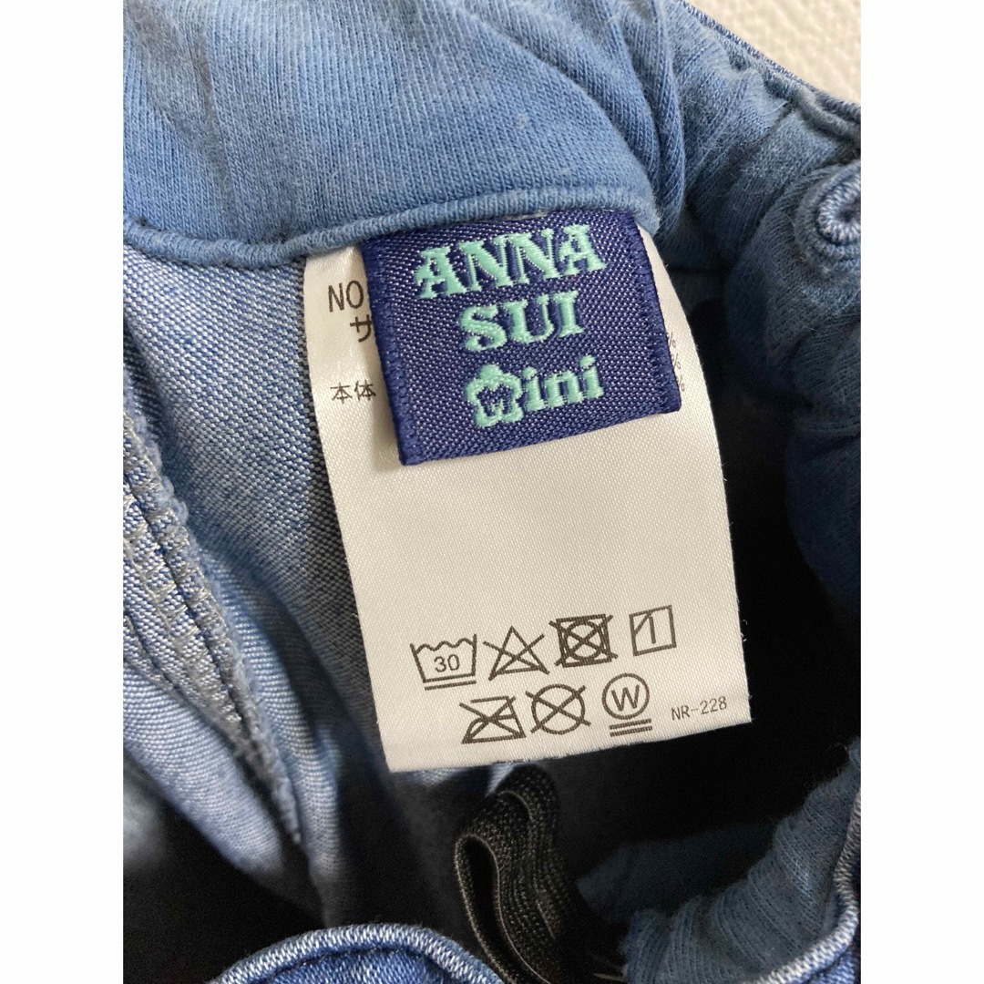 ANNA SUI mini(アナスイミニ)のアナスイ　デニムパンツ　キッズ キッズ/ベビー/マタニティのキッズ服女の子用(90cm~)(パンツ/スパッツ)の商品写真