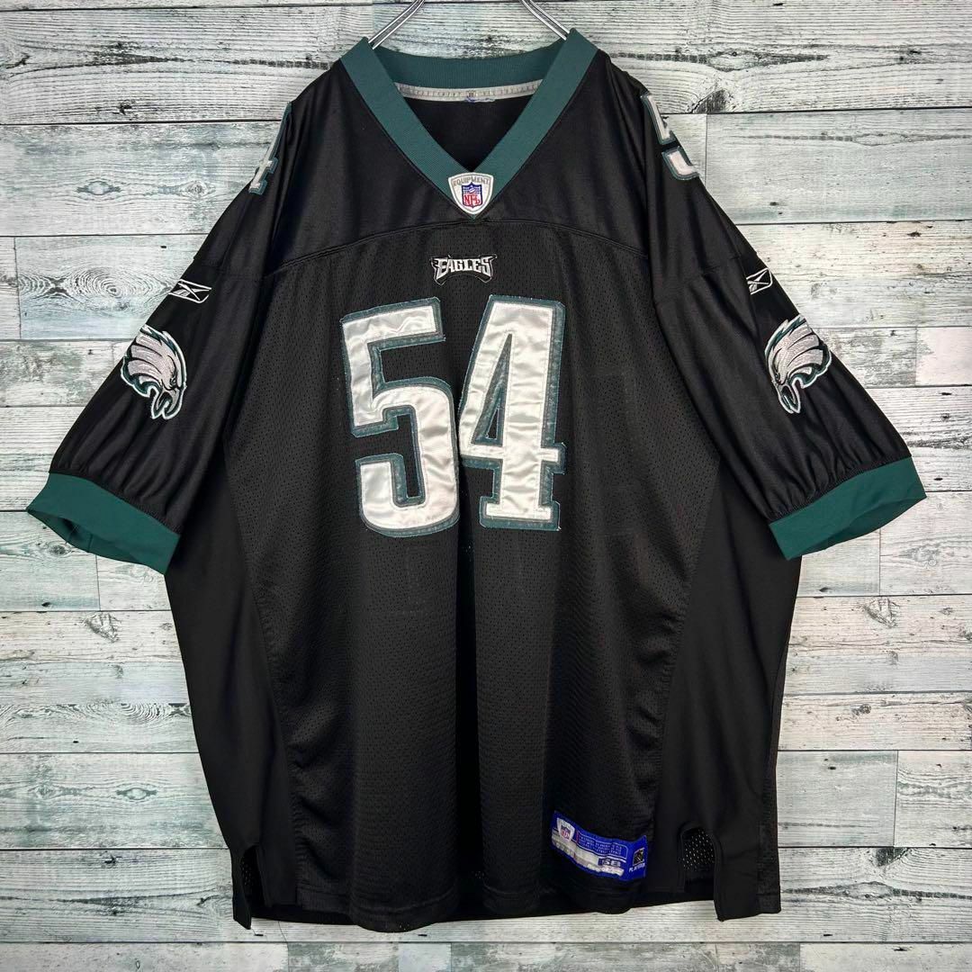 Reebok(リーボック)のリーボック NFL 全刺繍 イーグルス 半袖ゲームシャツ 美品 XXXXL メンズのトップス(Tシャツ/カットソー(半袖/袖なし))の商品写真