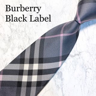 バーバリーブラックレーベル(BURBERRY BLACK LABEL)のBURBERRY BLACK LABEL ネクタイ　ノバチェック　グレーベース(ネクタイ)