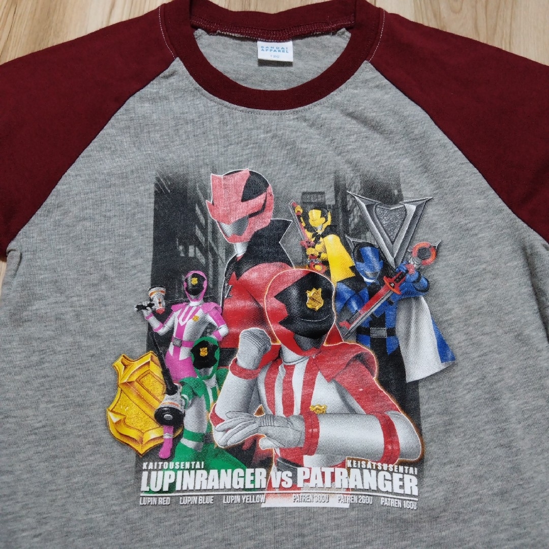 BANDAI(バンダイ)のルパンレンジャーVSパトレンジャー　長袖Tシャツ　120センチ キッズ/ベビー/マタニティのキッズ服男の子用(90cm~)(Tシャツ/カットソー)の商品写真